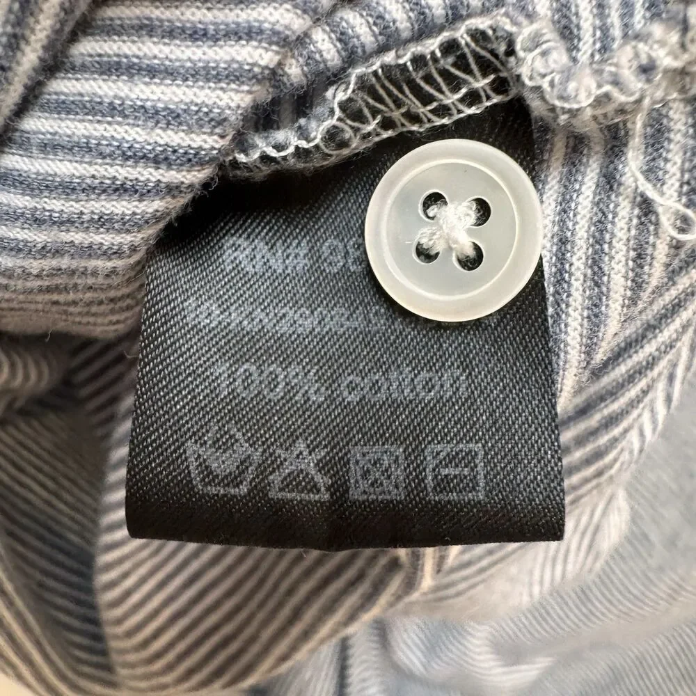 Todd Snyder Shirt Mens M Stripe Polo Short Sleeve Pocket 100% Cotton Lightweight - Picture 5 of 9